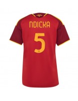 AS Roma Evan Ndicka #5 Domácí Dres pro Dámské 2026-27 Krátký Rukáv